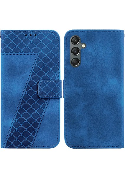 Samsung Galaxy A24 4g Kabartmalı Desen Kart Yuvası Fonksiyonu Için Telefon Kılıfı (Yurt Dışından)