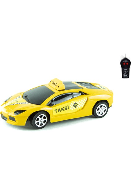 1:24 Ölçek Uzaktan Kumandalı Taksi Yarım Fonksiyon Sarı