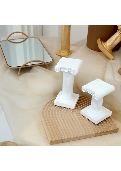 13,5 cm Tarzı Sweetgo Roma Sütun Kek Masa Dekorasyon Standı Cam Tepsi Kek Araçları Romanesk Tarzı Plaka Açık Düğün Parti Kiti (Yurt Dışından) fırsatları