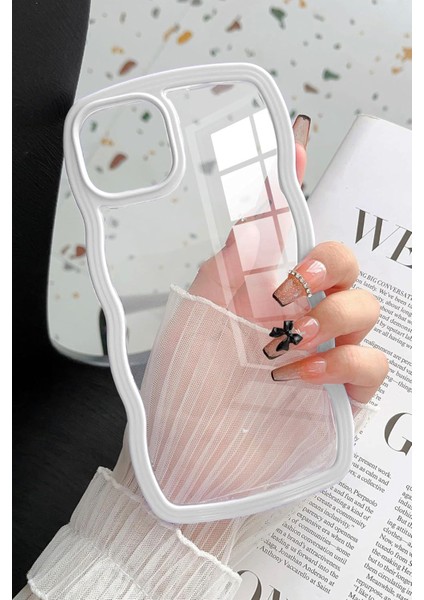 iPhone 15 Pro Max Uyumlu Dalgalı Çerçeveli Darbeye Dayanıklı Silikon Telefon Kılıfı fiyatları