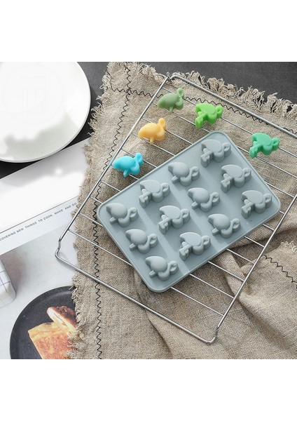 Gri Stil 12 Delik Flamingo Kalıp Kurabiye Fondan Dekorasyon Dıy Kek 3D Sabun Yapıcı Cupcake Çikolata Kalıp Silikon Tepsi Buz Küpü (Yurt Dışından) indirimleri