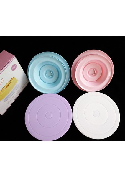 C Stili Dıy Tava Pişirme Aracı Plastik Kek Tabağı Döner Döner Kaymaz Yuvarlak Kek Standı Kek Dekorasyon Döner Masa Mutfak (Yurt Dışından) modelleri