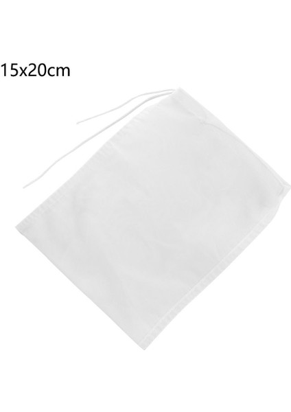 15X20CM Tarzı Yeniden Kullanılabilir Ince Örgü Şarap Süzgeç Suyu Soya Sütü Somun Süt Çay Naylon Filtre Torbası Kase Şekli Gıda Kahve Filtre Peynir Bezi (Yurt Dışından)