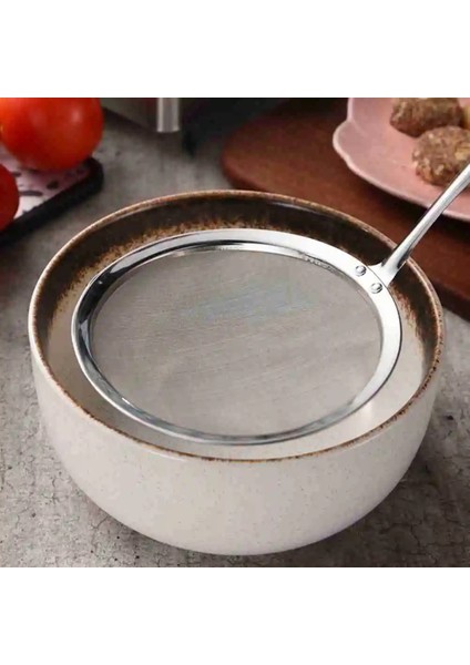 10CM Tarzı cm Sebze Kalıntı Örgü Kevgir Süzgeç Mutfak Aletleri Aletler Çelik Hasır Skimmer Soya Sütü Filtresi Örgü Kaşık (Yurt Dışından) fırsatları
