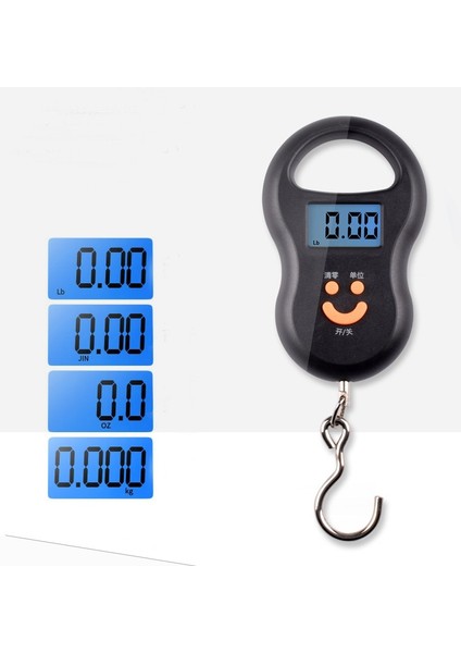 Siyah Stil 50 kg x 10G Mini Dijital Ölçek Balıkçılık Bagaj Seyahat Ağırlık Çelik Bahçe Asılı Taşınabilir Elektronik Kanca Mutfak Ağırlık Aracı (Yurt Dışından) indirimleri