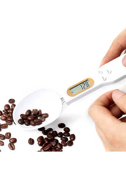 Siyah Stil 500G Mutfak Dijital Kaşık Ölçeği Elektronik LCD Ekran Gram Gıda Ölçme Terazileri Pişirme Pişirme Aksesuarları (Yurt Dışından)
