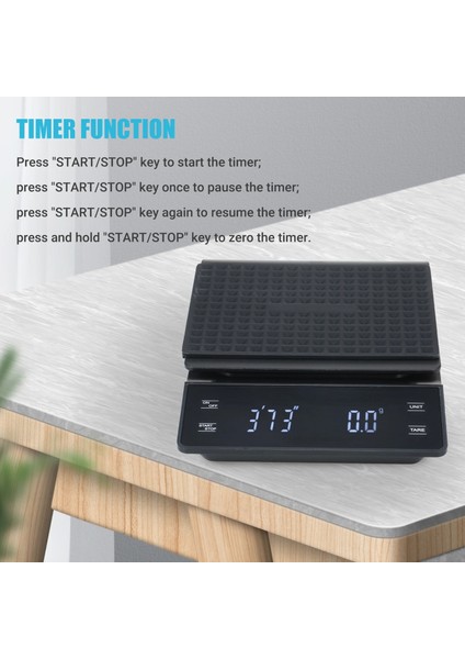 0.3g ~ 3000G Dijital Ölçekli Yüksek Hassasiyetli Mutfak Terazisi, Su Geçirmez Yüzeyli Electroale, Arkadan Aydınlatmalı Pişirme Ölçeği ile (Yurt Dışından) fiyatları