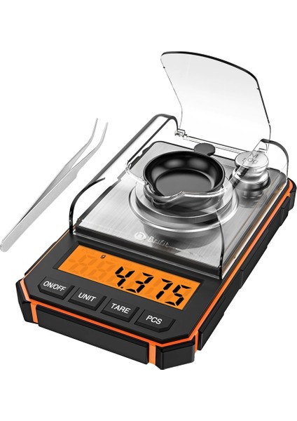 Yeşil Stil 0.001G Elektronik Dijital Tartı Taşınabilir Erkek Hassas Profesyonel Cep Tartı Miligram 50G Kalibrasyon Ağırlıkları (Yurt Dışından)