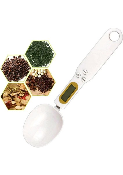 Kaşık Ölçek Stili 500G.1G Taşınabilir LCD Dijital Mutfak Terazisi Ölçme Kaşığı Kahve Şeker Gram Electrooon Ağırlık Hacim Gıda Ölçeği (Yurt Dışından) fırsatları