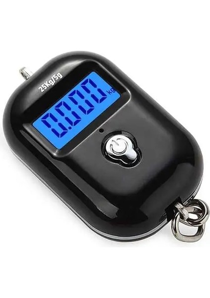 Pembe Tarzı 25KG x 5g Dijital Asılı Tartı Mini Elektronik Bagaj Kancası Tartı LCD Arkadan Aydınlatmalı Mutfak Steelyard (Yurt Dışından)