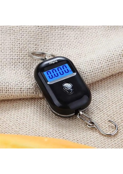 Pembe Tarzı 25KG x 5g Dijital Asılı Tartı Mini Elektronik Bagaj Kancası Tartı LCD Arkadan Aydınlatmalı Mutfak Steelyard (Yurt Dışından)