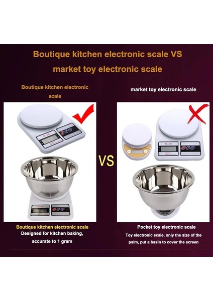 BKGJ-055 Stili 10KG 1g Dijital Tartı Ev Mutfak Platformu Ağırlık Elektronik Denge Pişirme Tedbir Gıda Pişirme Araçları Dt6 (Yurt Dışından)