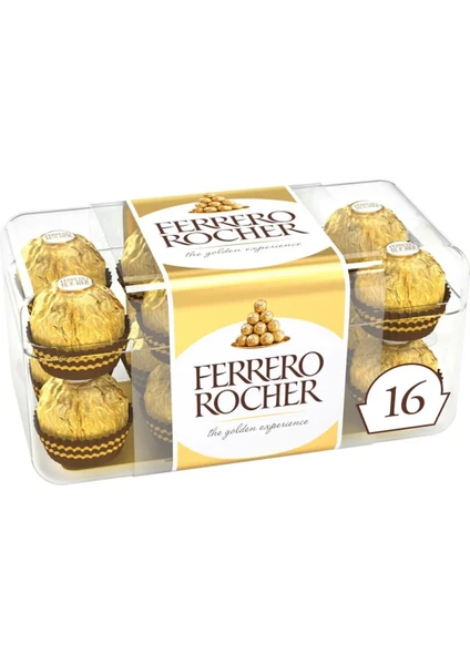 Ferrero Rocher T16 Fındıklı Truffle 16 Lı Çikolata Gold Rocher 200 gr