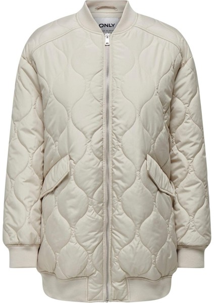 Onltına Long Quılted Jacket Otw 15300060 Bej