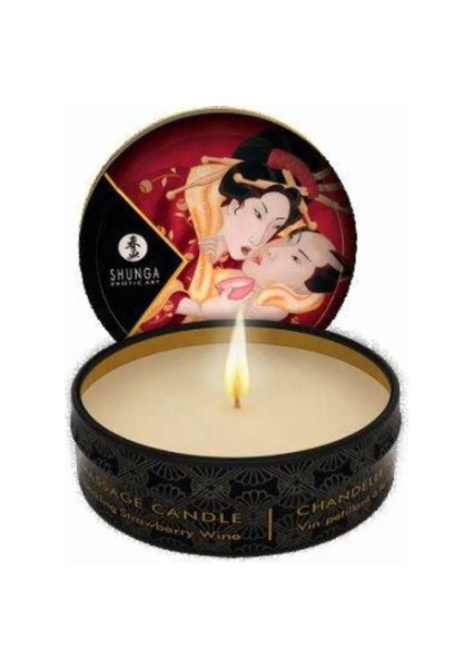 Mini Massage Candle Strawberry Masaj Mumu 30ML