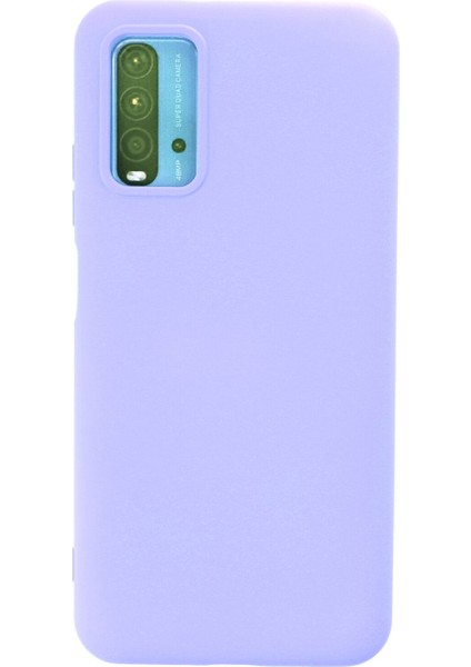 Xiaomi Redmi 9t Kılıf Nano Içi Kadife Silikon - Lila