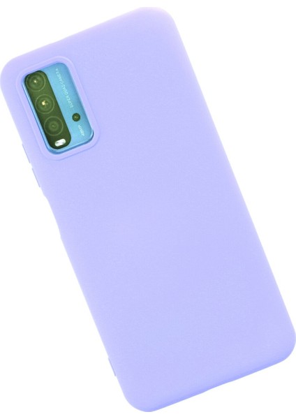 Xiaomi Redmi 9t Kılıf Nano Içi Kadife Silikon - Lila