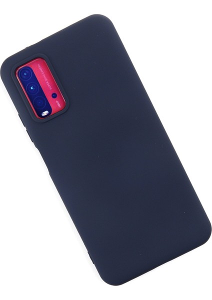 Xiaomi Redmi 9t Kılıf Nano Içi Kadife Silikon - Lacivert