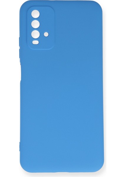 Xiaomi Redmi 9t Kılıf Nano Içi Kadife Silikon - Mavi