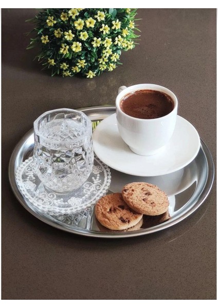 Tepsi Çay Kahve Servis & Sunum Tepsisi 6 Lı (21,5 Cm) fiyatları