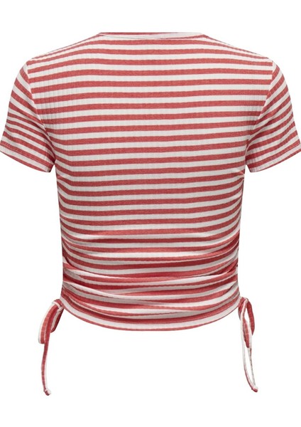 Onlwendy S/s Ruchıng Top Jrs 15284982 Gül Rengi