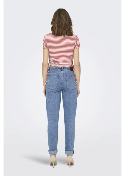 Onlwendy S/s Ruchıng Top Jrs 15284982 Gül Rengi
