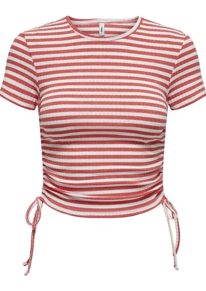 Onlwendy S/s Ruchıng Top Jrs 15284982 Gül Rengi