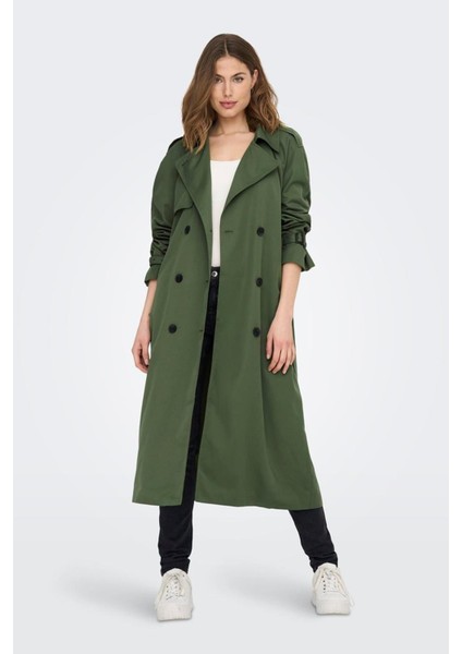 Onlchloe Trenchcoat Double B. Otw Noos 15242306 Yeşil