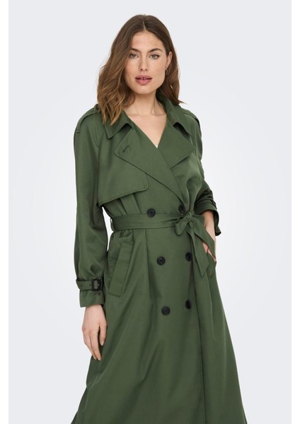 Onlchloe Trenchcoat Double B. Otw Noos 15242306 Yeşil