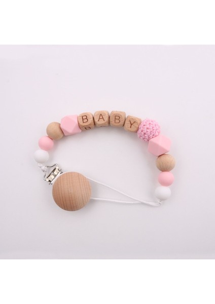 Beech Wood Silicon Pacifier Zinciri (Yurt Dışından)