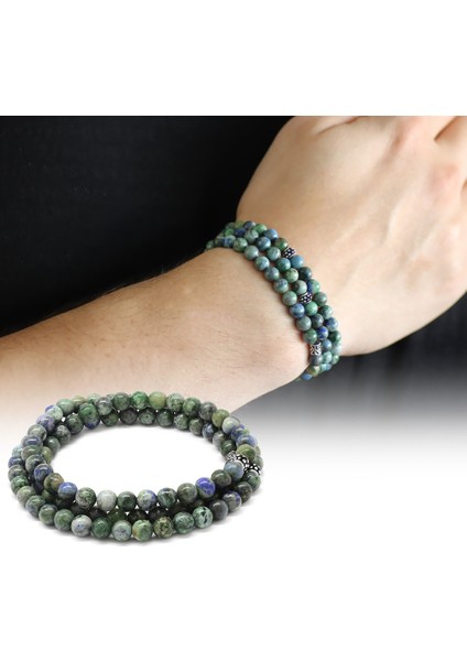 Hem Bileklik - Hem Kolye - Hem Tesbih 99LU Azurite Doğaltaş Takı fiyatları