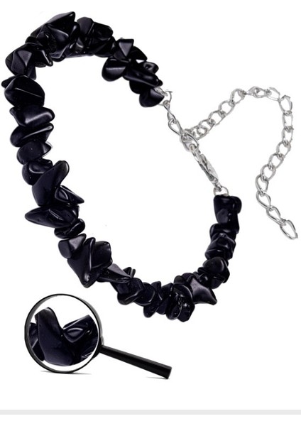 Metal Zincirli Natural Kesim Lal Taşı Doğaltaş Kadın Bileklik fiyatları