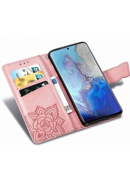 Samsung Galaxy S20 Kelebek Kanatları Narin Çiçekler Flip Darbeye Deri ile Uyumlu Telefon Kılıfı (Yurt Dışından) indirimleri