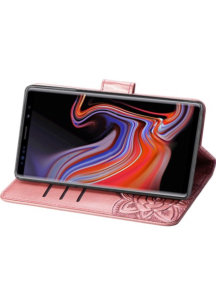Samsung Galaxy Note 9 Kelebek Kanatları Narin Çiçekler Flip Darbeye Deri ile Uyumlu Telefon Kılıfı (Yurt Dışından) fırsatları