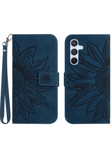 Kart Yuvaları ile Samsung Galaxy A25 5g Için Tutucu Flip Cüzdan Telefon Pu Telefon Kılıfı (Yurt Dışından)