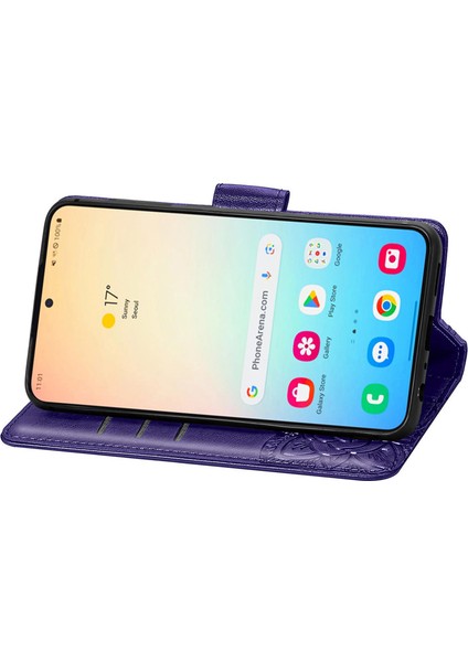 Samsung Galaxy S24 Plus Kelebek Kanatları Narin Çiçekler Flip Darbeye Deri ile Uyumlu Telefon Kılıfı (Yurt Dışından) indirimleri