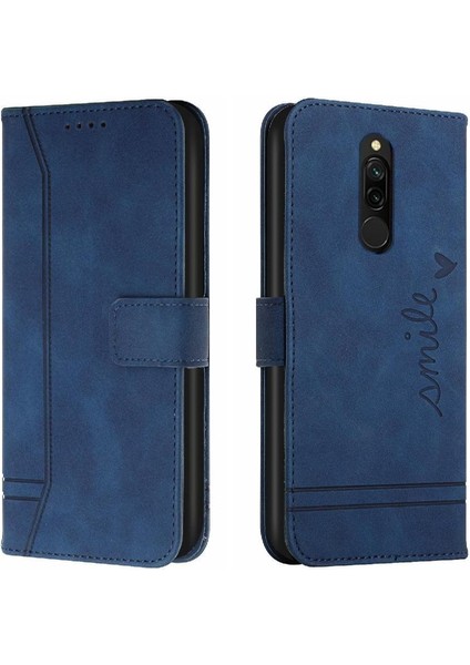 Için Xiaomi Redmi 8/8A Kart Yuvaları Flip Folio Cüzdan Pu Telefon Kılıfı (Yurt Dışından)