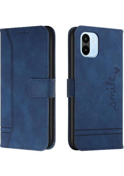 Için Xiaomi Redmi A1 Manyetik Kapatma Kart Yuvaları Pu El Telefon Kılıfı (Yurt Dışından)