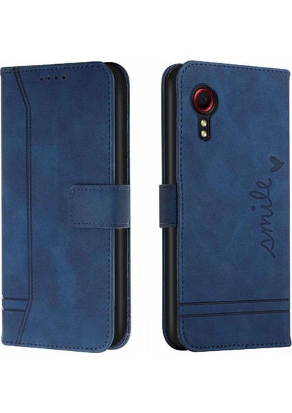Samsung Galaxy Xcover 5 El Kayışı Flip Için Folio Cüzdan Kart Telefon Kılıfı (Yurt Dışından)