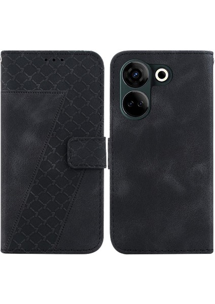 Tecno Camon 20 Kart Yuvası Fonksiyonu Için Cüzdan Flip Folio Telefon Kılıfı (Yurt Dışından)