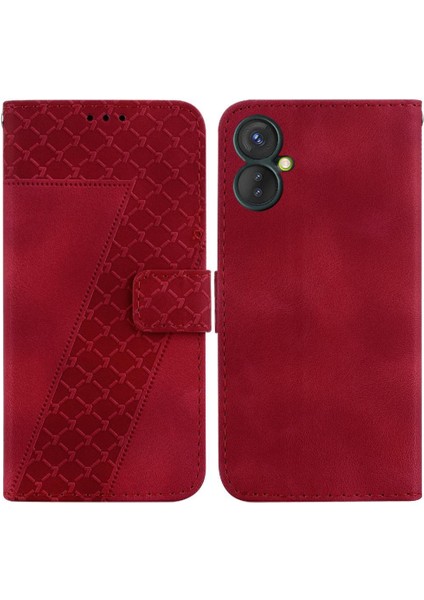 Tecno Spark 9 Pro Kabartmalı Desen Pu Deri Kart Yuvası Için Telefon Kılıfı (Yurt Dışından)