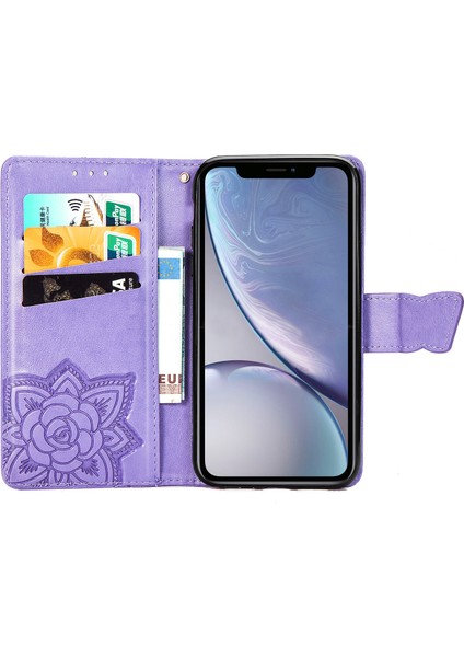 iPhone Xr Kelebek Kanatları Narin Çiçekler Flip Darbeye Deri ile Uyumlu Telefon Kılıfı (Yurt Dışından) fırsatları