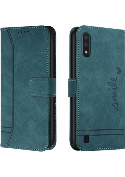 Samsung Galaxy A01 Kart Yuvaları Için Flip Folio Cüzdan El Telefon Kılıfı (Yurt Dışından) indirimleri