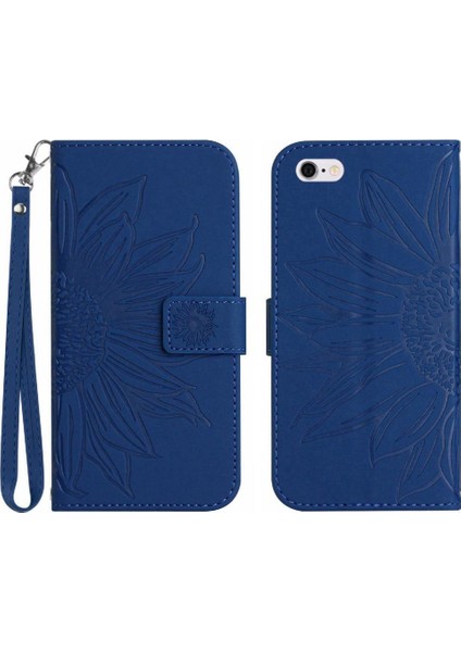 Iphone 6 Için Artı/6s Artı Flip Cüzdan Kabartmalı Ayçiçeği Telefon Kılıfı (Yurt Dışından)