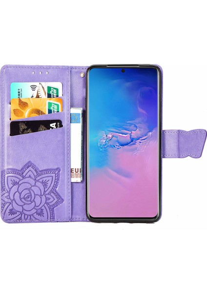 Samsung Galaxy S20 Ultra Kelebek Kanatları Narin Çiçekler Flip Darbeye Deri ile Uyumlu Telefon Kılıfı (Yurt Dışından) fiyatları