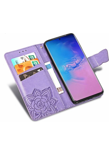 Samsung Galaxy S20 Ultra Kelebek Kanatları Narin Çiçekler Flip Darbeye Deri ile Uyumlu Telefon Kılıfı (Yurt Dışından) indirimleri