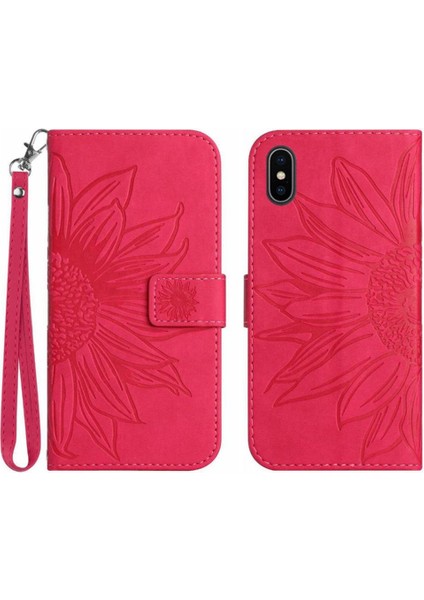 Iphone X/xs Kısa Kayış Kart Yuvaları Tutucu Flip Cüzdan Telefon Telefon Kılıfı (Yurt Dışından)