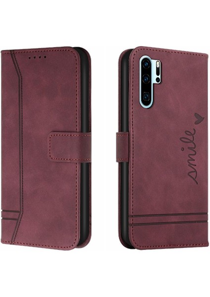 Huawei P30 Pro Flip Folio Cüzdan Kart Yuvaları Için Manyetik Telefon Kılıfı (Yurt Dışından) indirimleri