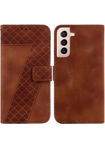 Samsung Galaxy S22 5g Için Cüzdan Kart Yuvası Fonksiyonu Flip Folio Telefon Kılıfı (Yurt Dışından)