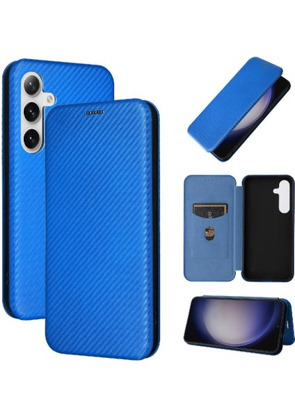 Samsung Galaxy S24 Ultra Tam Koruma Manyetik Karbon Fiber Telefon Kılıfı (Yurt Dışından)